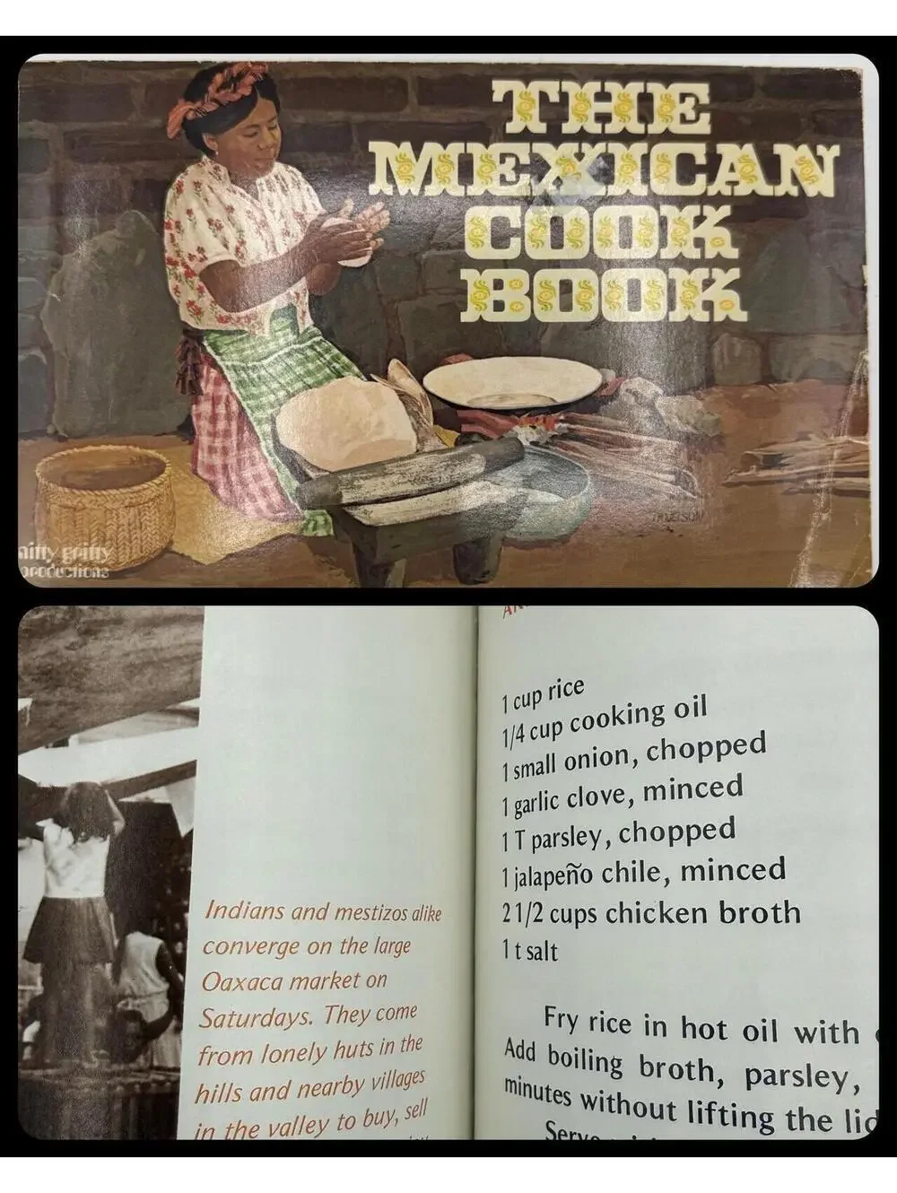 Vintage 1970s Nitty Gritty CookbooksPaperbacks, Mexican Microwave Souffle